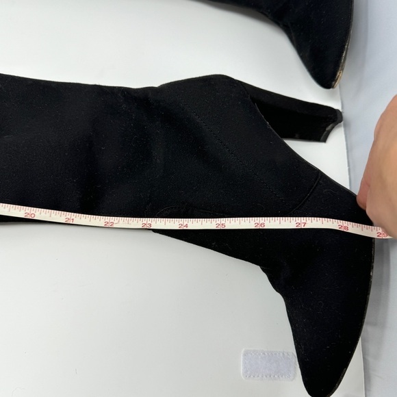 Stuart Weitzmen Black Vidaland 100MM Suede Over-the-Knee Boots - Picture 8 of 16